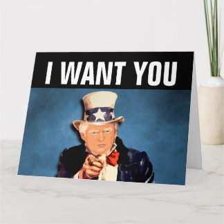 DONALD TRUMP FUNNY BIRTHDAY GREETNG CARD KARTE