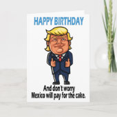 Donald Trump Funny Birthday Karte (Vorderseite)