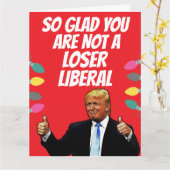 DONALD TRUMP FUNNY CHRISTMAS GREETING CARD KARTE (Gelbe Blume)