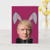 DONALD TRUMP FUNNY EASTER CARDS KARTE (Gelbe Blume)