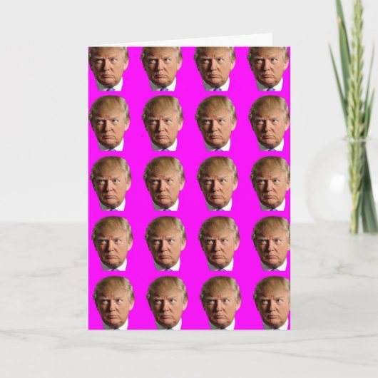 DONALD TRUMP FUNNY FAPPY BIRTHDAY GREETING CARDS KARTE (Vorderseite)
