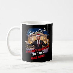 Donald Trump Funny Joke, Lieber Weihnachten, Fake  Kaffeetasse