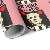 DONALD TRUMP FUNNY VALENTINE'S DAY GESCHENKPAPIER (Rolleneckpunkt)