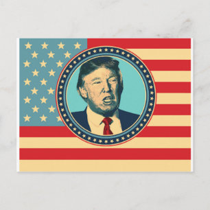 Donald Trump für den Präsidenten Postkarte