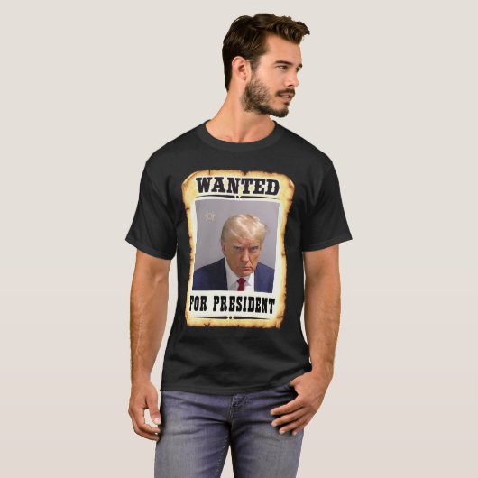 Donald Trump für die Tasse von Präsident Shot T -  T-Shirt (Vorne ganz)