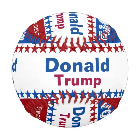 Donald Trump für Präsident 2016 Baseball (Vorderseite)