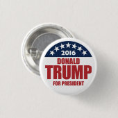 Donald Trump für Präsident 2016 Button (Vorne & Hinten)