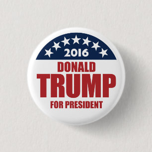 Donald Trump für Präsident 2016 Button