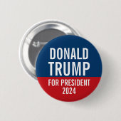 Donald Trump für Präsident 2016 Button (Vorne & Hinten)