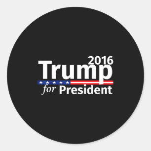 Donald Trump für Präsident 2016 Republikaner Donal Runder Aufkleber
