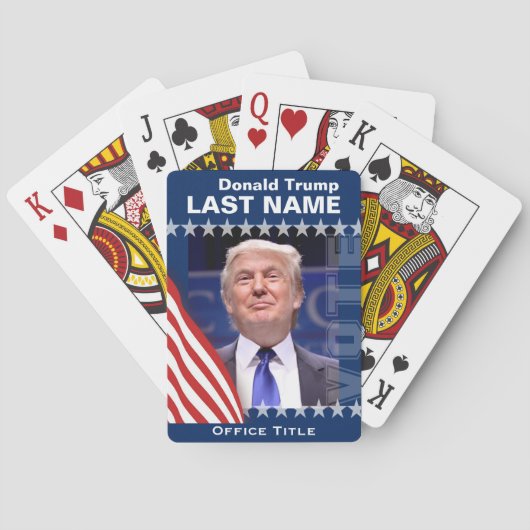 Donald Trump für Präsident 2016 Spielkarten (Rückseite)