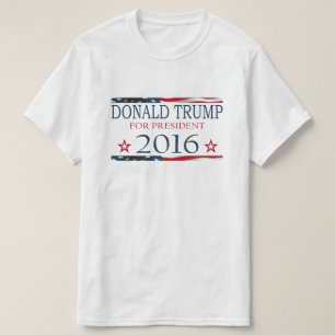 Donald Trump für Präsident 2016, USA FLag T-Shirt