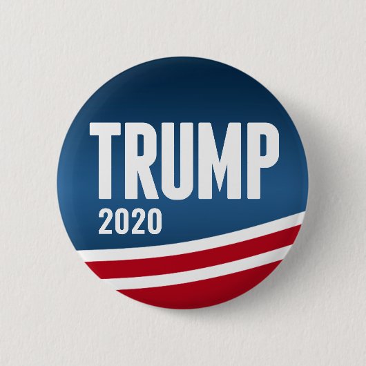 Donald Trump für Präsident 2020 - Modern Swoop Button (Vorderseite)