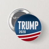 Donald Trump für Präsident 2020 - Modern Swoop Button (Vorne & Hinten)