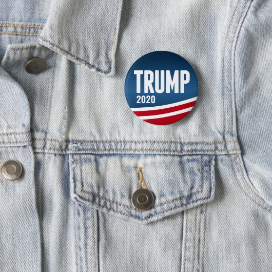Donald Trump für Präsident 2020 - Modern Swoop Button (Beispiel)