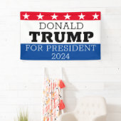 Donald Trump für Präsident 2024 Banner (Insitu)