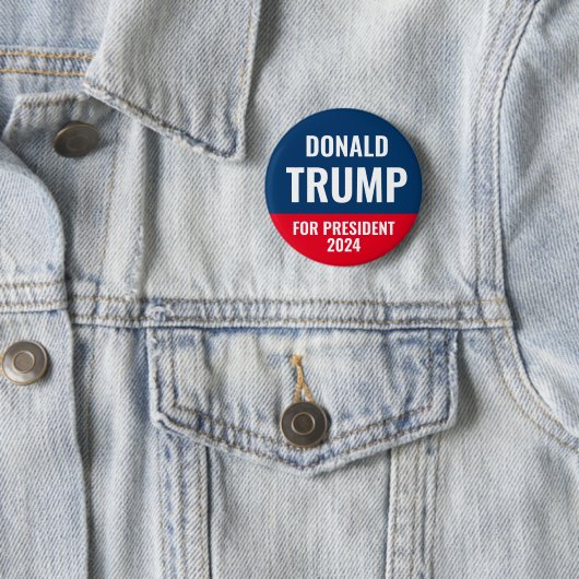 Donald Trump für Präsident 2024 Button (Beispiel)
