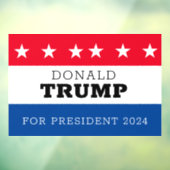 Donald Trump für Präsident 2024 Fensteraufkleber (Blatt 3)