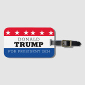 Donald Trump für Präsident 2024 Gepäckanhänger (Vorderseite (Horizontal))
