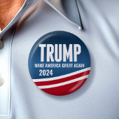 Donald Trump für Präsident 2024 - Modern Swoop Button