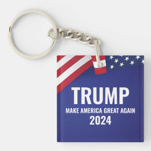 Donald Trump für Präsident 2024 Moderne Schlüsselanhänger