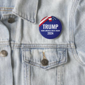 Donald Trump für Präsident 2024 Moderner Schwung Button (Beispiel)
