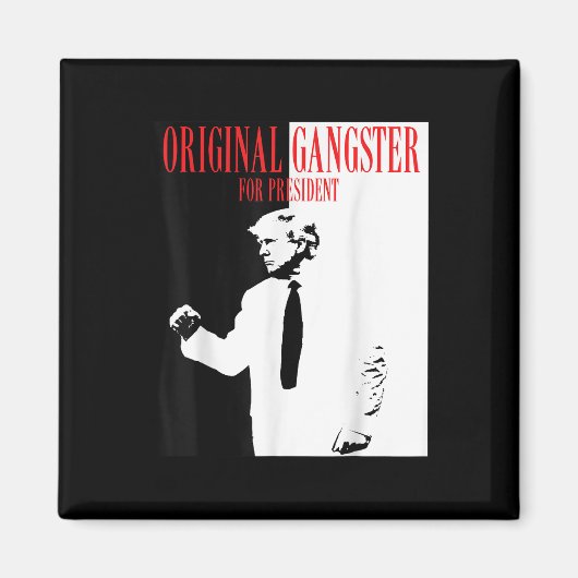 Donald Trump für Präsident 2024 Shirt Original Gan Magnet (Vorne)