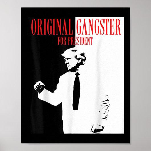 Donald Trump für Präsident 2024 Shirt Original Gan Poster (Vorne)