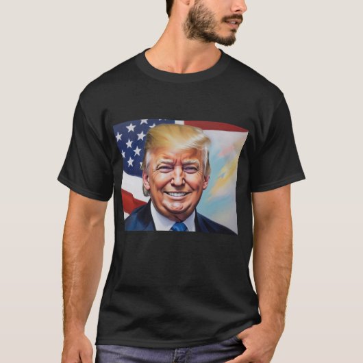 Donald Trump für Präsident 2024 T-Shirt (Vorderseite)