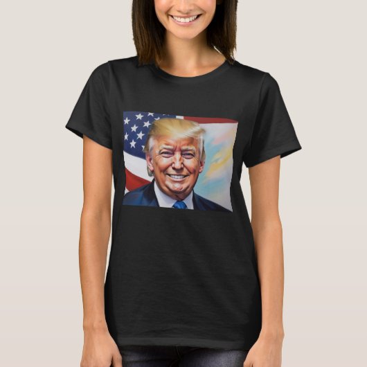 Donald Trump für Präsident 2024 T-Shirt (Vorderseite)