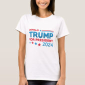 Donald Trump für Präsident 2024 T-Shirt (Vorderseite)