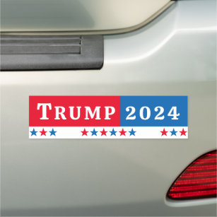 Donald Trump für Präsident 2024 USA Red White Blue Auto Magnet