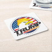 Donald Trump für Präsident Eagle Hair Untersetzer (angewinkelt)