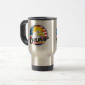 Donald Trump für Präsident Eagle Travel Mug Reisebecher (Vorderseite Links)