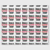 Donald Trump für Präsident Geschenkpapier (Flach)