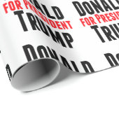 Donald Trump für Präsident Geschenkpapier (Rolleneckpunkt)