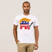Donald Trump für Präsident GOP Elephant Hair T-Shirt (Vorne ganz)