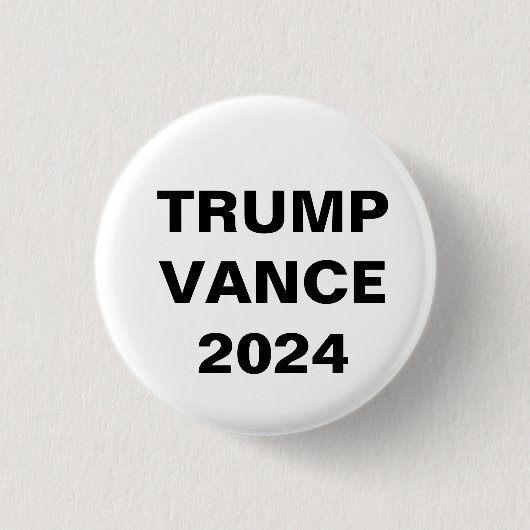 Donald Trump für Präsident JD Vance VP 2024 Button (Vorderseite)