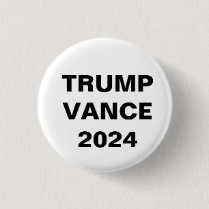 Donald Trump für Präsident JD Vance VP 2024 Button