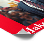 Donald Trump für Präsident Poster (Ecke)