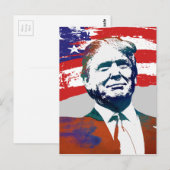 Donald Trump für Präsident Postkarte (Vorne/Hinten)