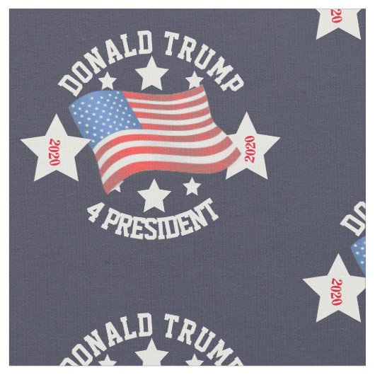 Donald Trump für Präsident Stoff (Nahaufnahme)