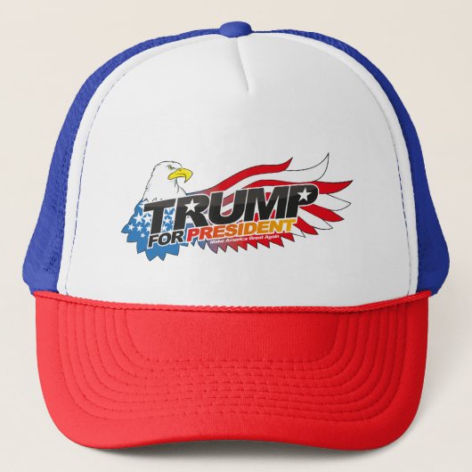 Donald Trump für Präsident Trucker Hat Truckerkappe (Vorderseite)