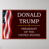 Donald Trump für Präsident V3 Poster (Vorne)