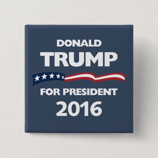 Donald Trump für Präsidenten 2016 Button (Vorderseite)