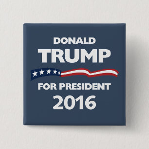 Donald Trump für Präsidenten 2016 Button