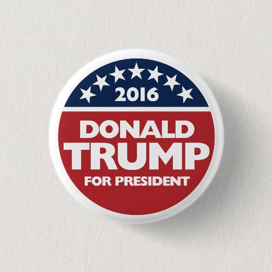 Donald Trump für Präsidenten 2016 Button (Vorderseite)