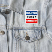 Donald Trump für Präsidenten 2016 Button (Beispiel)
