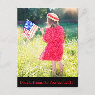 Donald Trump für Präsidenten 2016 Postkarte