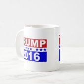 Donald Trump für Präsidenten 2016 Tasse (Vorderseite Links)